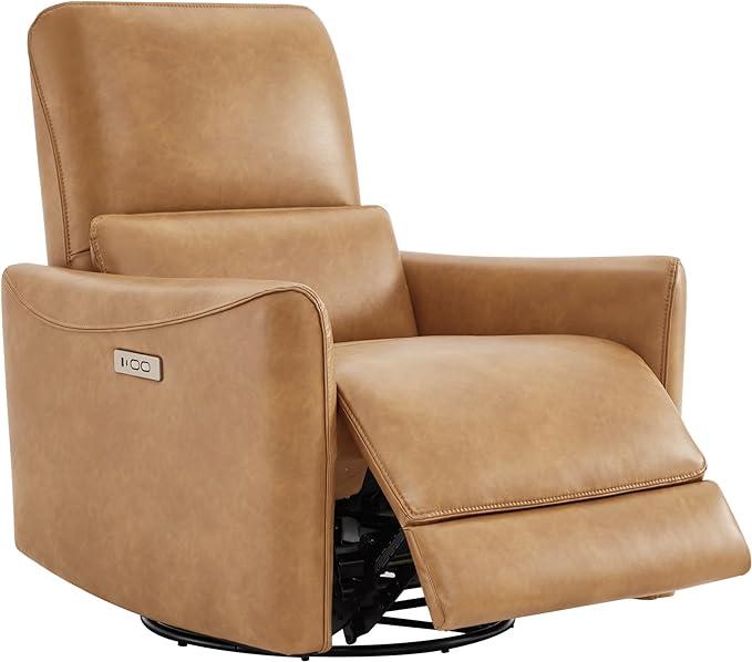 A person comfortably seated in the CHITA Power Recliner, showcasing its ergonomic design and plush microfiber upholstery.